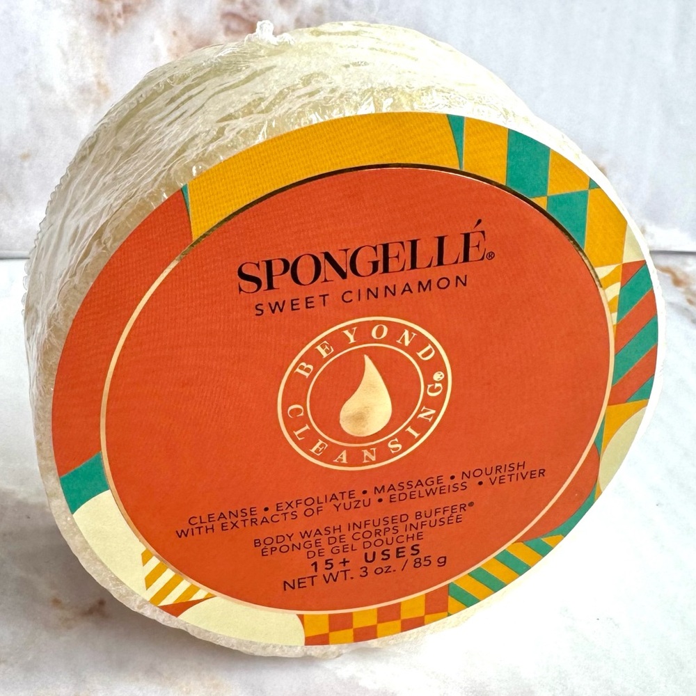 Spongelle Multi Use Body Wash Infused Buffer SWEET CINNAMON Shower/Bath Sponge